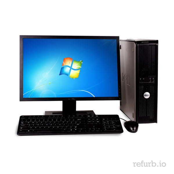 optiplex760 2台 DELL GX760, SFF, INTEL CORE 2 DUO 3.16GHZ, 4GB, 320GB, DELL 20